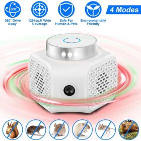 Indoor Ultrasonic Electronic Device, Dual Ultrasonic Speakers with 2235KHz & 25KHz Frequency, 4 Operation Modes, 9LED Strobe Light, Rated 3229 Sq (Option: default title)