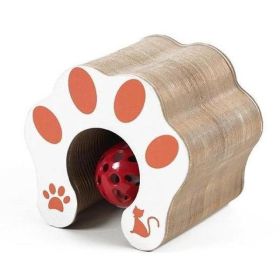 One-piece Cat Scratching Post, Accordion-style Folding Design, Wood Grain, Anti-scratch, Wear-resistant, Interactive Cat Toy. (Option: Default)